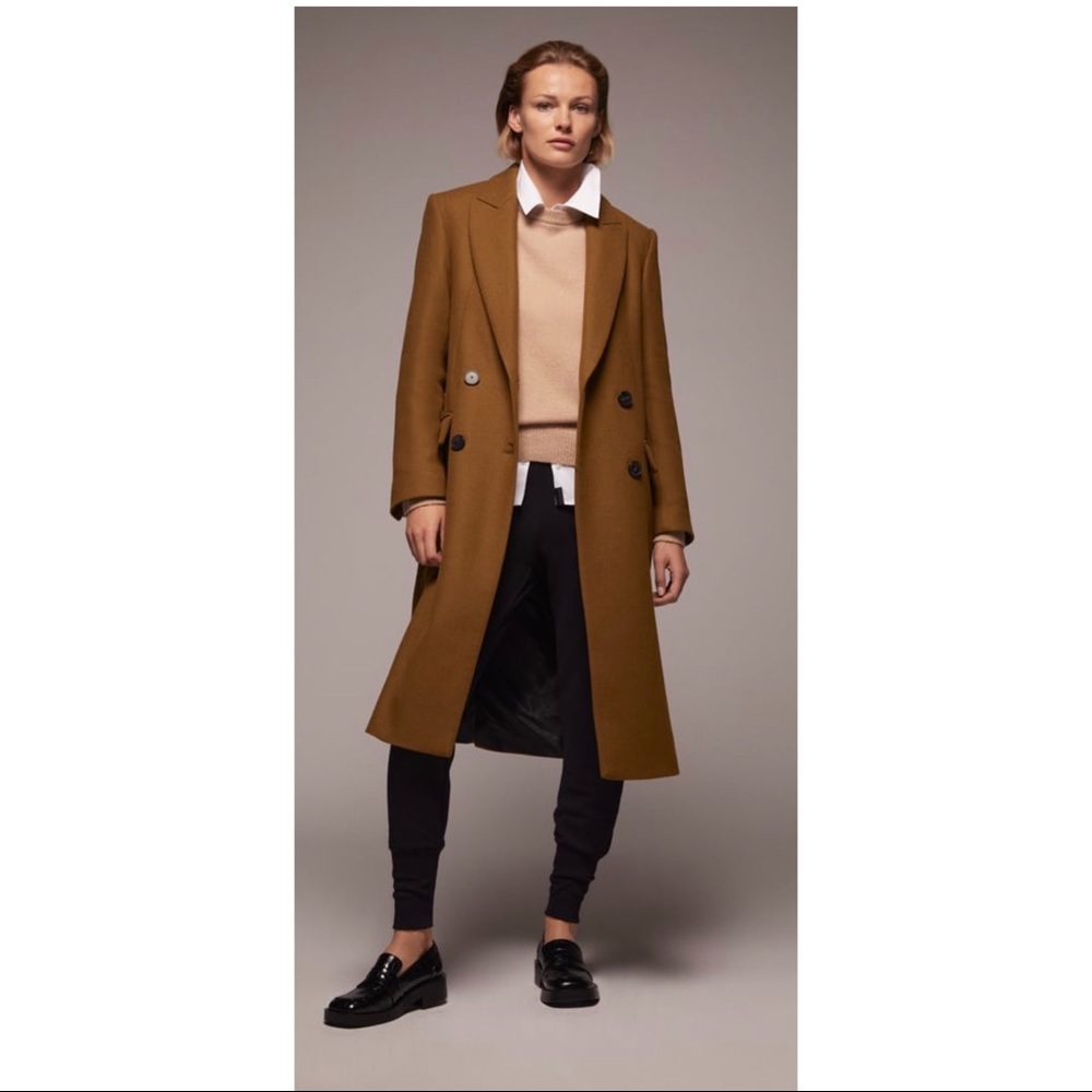 ❌SOLD❌ Zara Camel Long Wool Coat